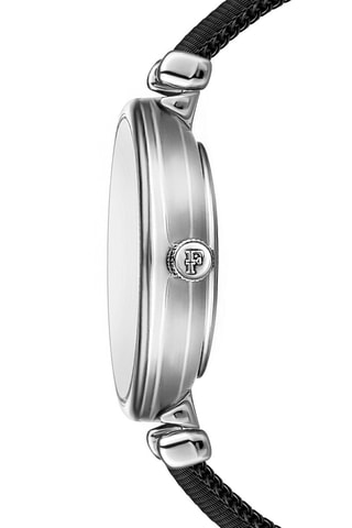Stalen Quartz Horloge met Diamant Audrey
