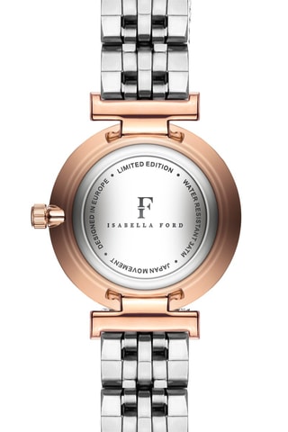 Stalen en Diamanten Quartz Horloge Victoria
