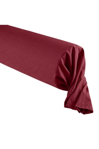 Taie de traversin en coton 57 fils/cm² - Bordeaux