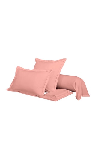 Perkalkatoenen Rolkussensloop 80 Draad/cm² - Roze