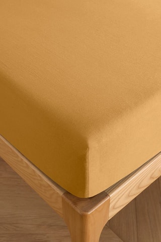 Drap-housse en coton 57 fils/cm² - Miel