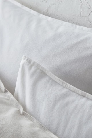 2 protège-taies en flanelle - Blanc
