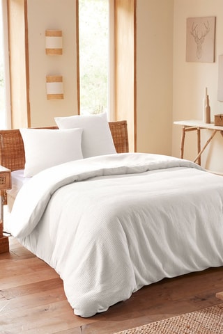 Conjunto de edredão em algodão colmeia 57 fios/cm² - Neve
