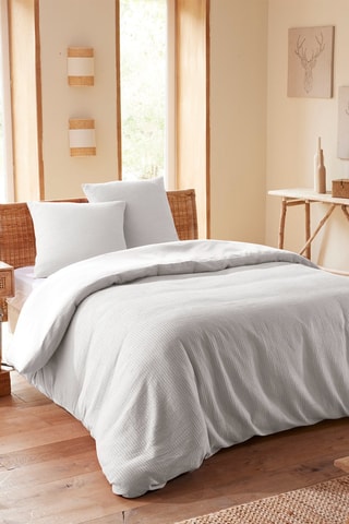 Conjunto de edredão em algodão colmeia 57 fios/cm² - Pérola