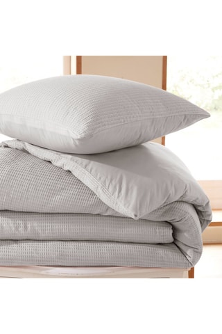 Conjunto de edredão em algodão colmeia 57 fios/cm² - Pérola