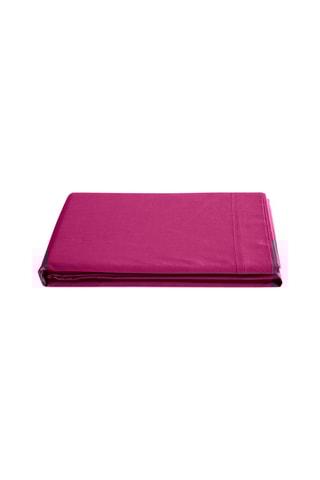 Lençol liso em algodão 57 fios/cm² - Magenta