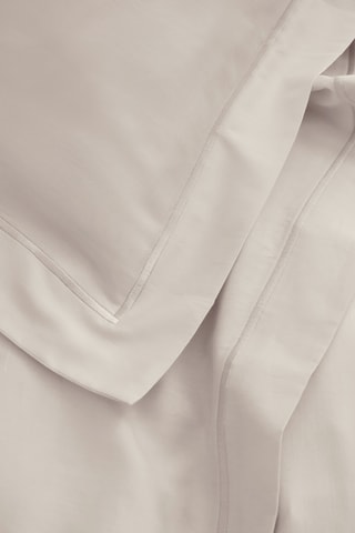 Taie d'oreiller en satin de coton 120 fils/cm² Prestige - Sable
