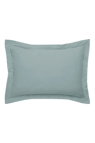 Taie d'oreiller en satin de coton 120 fils/cm² Prestige - Céladon