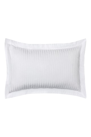 Taie d'oreiller en satin de coton 120 fils/cm² Prestige - Blanc
