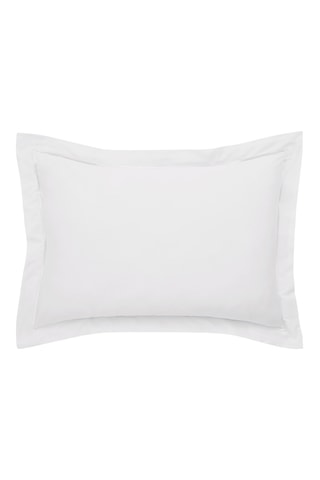 Taie d'oreiller en satin de coton 120 fils/cm² Prestige - Blanc