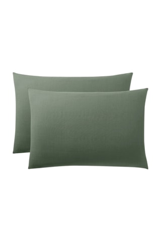 Taie d'oreiller en coton 57 fils/cm² - Romarin
