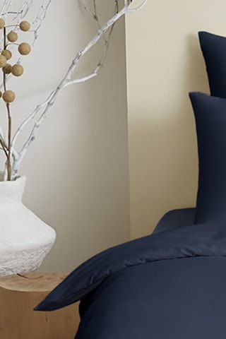 Conjunto de edredão em algodão 57 fios/cm² - Azul-marinho