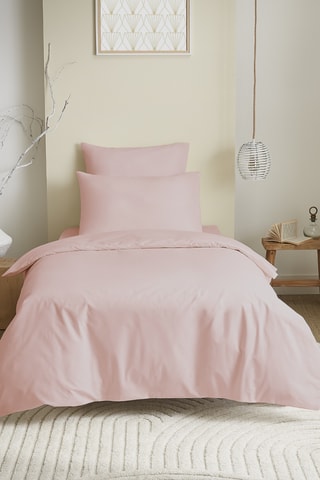 Conjunto de edredão em algodão 57 fios/cm² - Rosa-claro