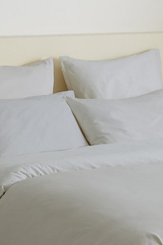 Conjunto de edredão em algodão 57 fios/cm² - Cinzento-claro