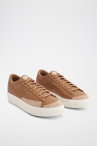  Nike Blazer Low en cuir - Marron