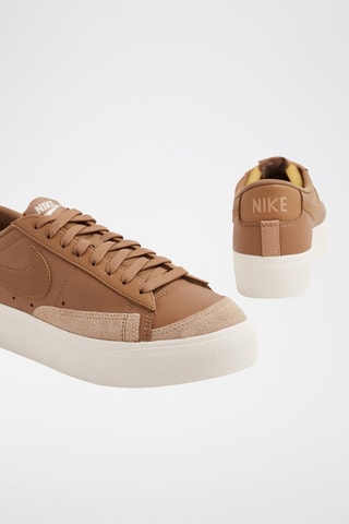  Nike Blazer Low en cuir - Marron