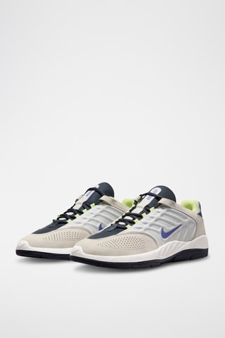 Vertebrae en cuir - Blanc et gris clair - Nike
