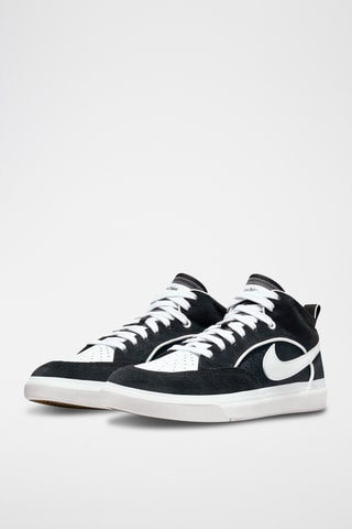 Leo Baker en cuir et satin - Noir - Nike