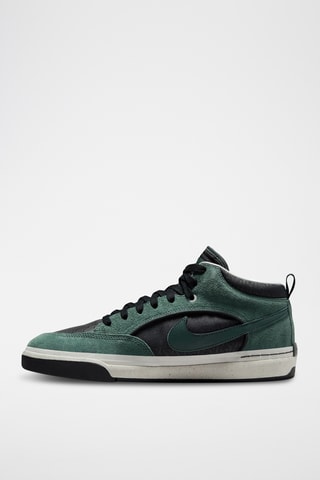 Leo Baker en cuir et satin - Vert - Nike