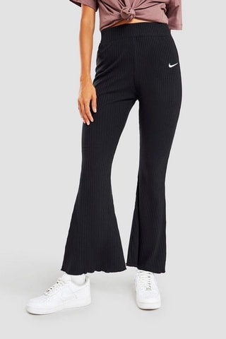 Pantalon taille haute flare - Noir