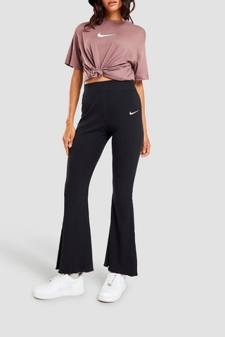 Pantalon taille haute flare - Noir