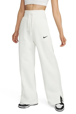 Pantalon polaire taille haute - Blanc