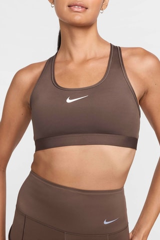 Brassière d’entraînement ampliforme Swoosh Medium Support - Marron - Nike