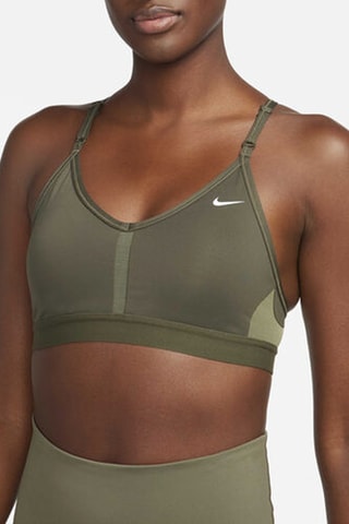 Brassière d’entraînement push-up Indy - Kaki - Nike