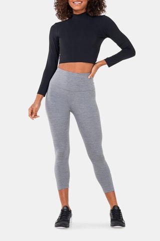 Crop top de yoga - Noir