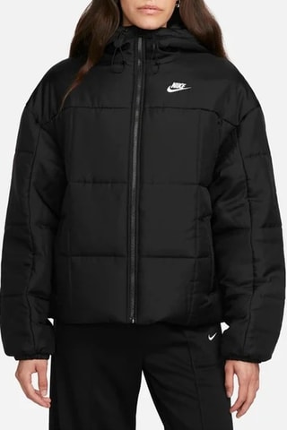 Doudoune à capuche Nike classic puffer - Noir