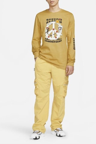 T-shirt de basketball Peace - Jaune