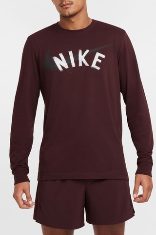 T-shirt regular de fitness - Bordô - Nike