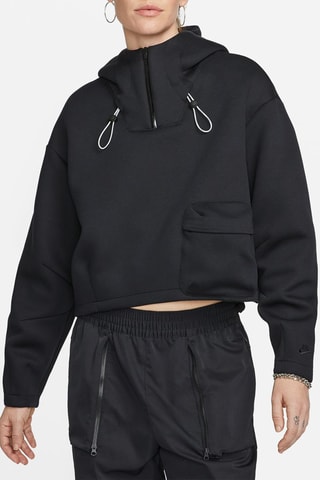 Sweat à capuche en coton biologique Tech Pack - Noir - Nike
