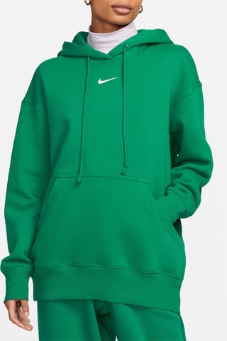 Sweat oversize polaire à capuche Phoenix - Vert clair - Nike