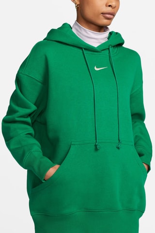 Sweat oversize polaire à capuche Phoenix - Vert clair - Nike