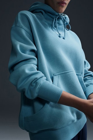 Sweat oversize polaire à capuche Phoenix - Turquoise - Nike