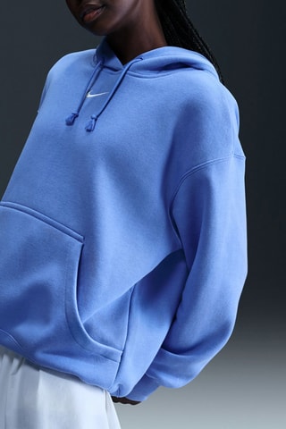 Sweat oversize polaire à capuche Phoenix - Ciel - Nike