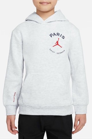 Sweat à capuche de basketball polaire Paris Saint-Germain - Gris clair chiné - Jordan