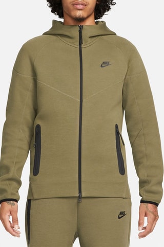 Sweat polaire à capuche Tech - Vert olive - Nike