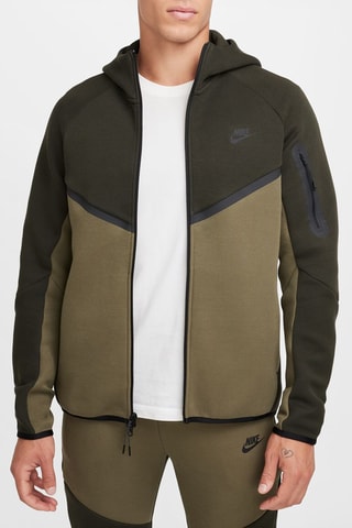 Sweat à capuche Tech - Vert olive - Nike