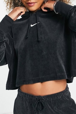 Sweat en velours - Noir