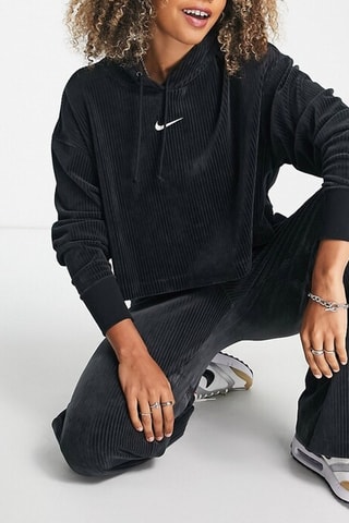 Sweat en velours - Noir