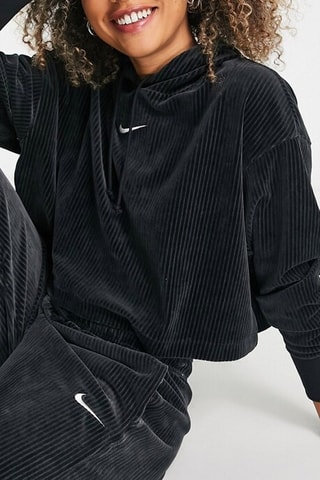 Sweat en velours - Noir