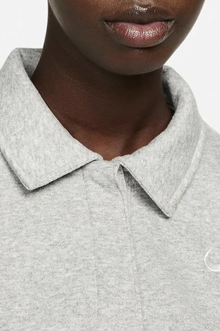 Sweat Nike mini swoosh - Gris clair chiné