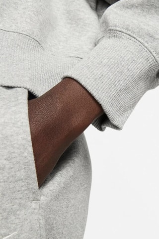 Sweat Nike mini swoosh - Gris clair chiné