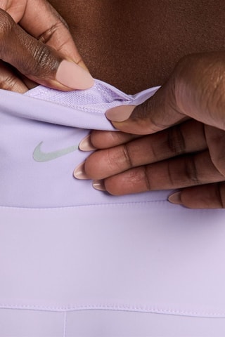 Short de fitness taille haute - Mauve et argenté
