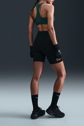 Brassière de sport push-up - Vert foncé et blanc