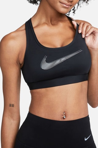 Brassière de sport push-up - Noir et gris foncé