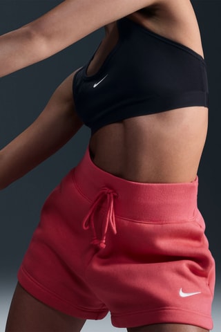 Short polaire taille haute - Rose