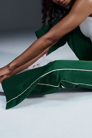 Pantalon taille haute - Vert émeraude